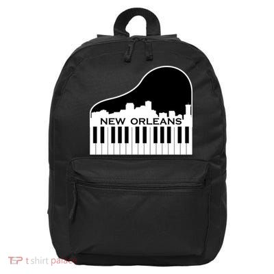 New Orleans Cool Piano Skyline 16 in Basic Backpack