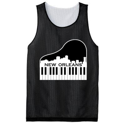New Orleans Cool Piano Skyline Mesh Reversible Basketball Jersey Tank