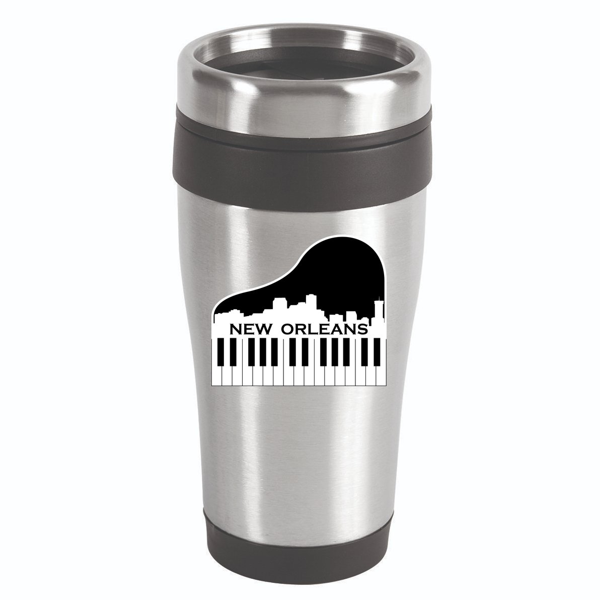 New Orleans Cool Piano Skyline 16oz Travel Tumbler