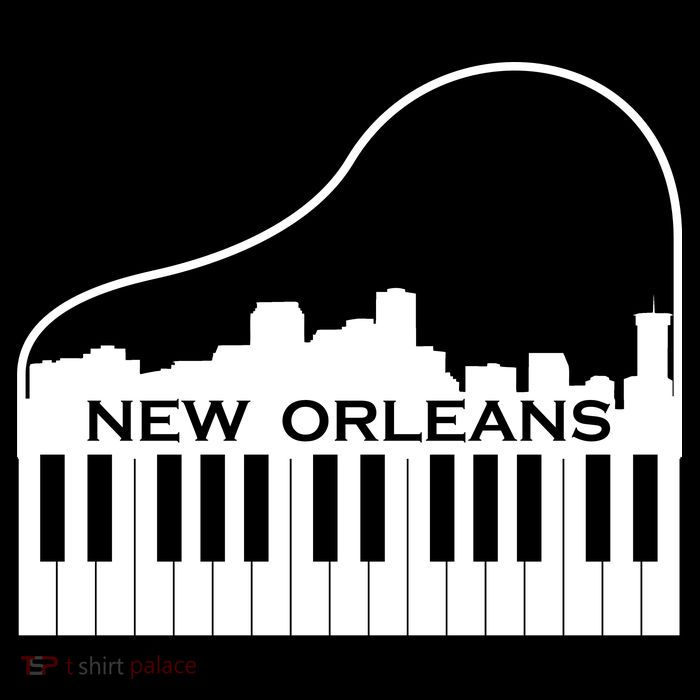 New Orleans Cool Piano Skyline Baby Bodysuit