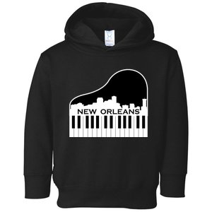 New Orleans Cool Piano Skyline Toddler Hoodie