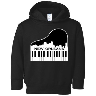 New Orleans Cool Piano Skyline Toddler Hoodie
