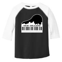 New Orleans Cool Piano Skyline Toddler Fine Jersey T-Shirt