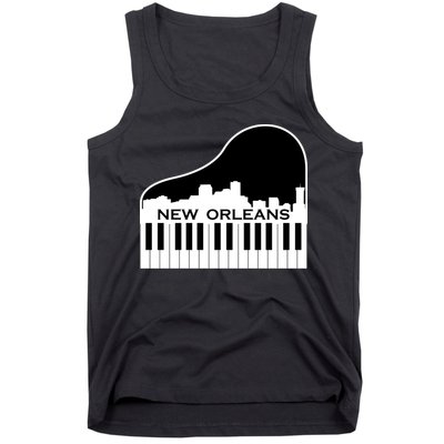New Orleans Cool Piano Skyline Tank Top