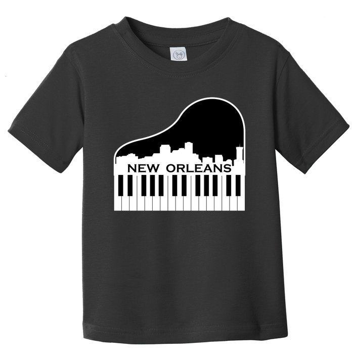 New Orleans Cool Piano Skyline Toddler T-Shirt