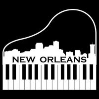 New Orleans Cool Piano Skyline Womens T-Shirt