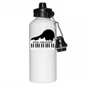 New Orleans Cool Piano Skyline Aluminum Water Bottle