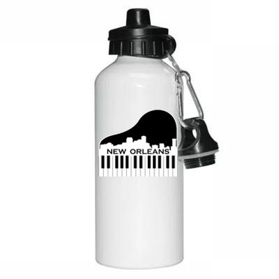 New Orleans Cool Piano Skyline Aluminum Water Bottle