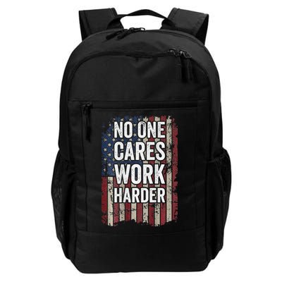 No One Cares Work Harder Gym Motivational Workout Backpack