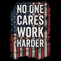 No One Cares Work Harder Gym Motivational Workout 16 in Basic Backpack