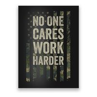 No One Cares Work Harder Motivational Workout Gym Poster
