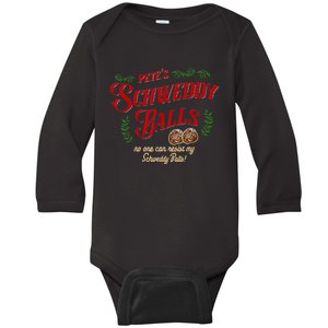 No One Can Resist My Schweddy Balls! Funny Christmas Design Baby Long Sleeve Bodysuit