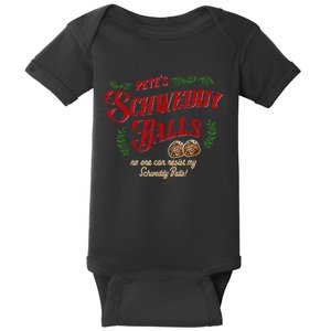 No One Can Resist My Schweddy Balls! Funny Christmas Design Baby Bodysuit