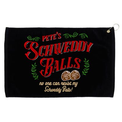 No One Can Resist My Schweddy Balls! Funny Christmas Design Grommeted Golf Towel