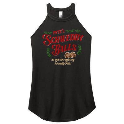 No One Can Resist My Schweddy Balls! Funny Christmas Design Women’s Perfect Tri Rocker Tank