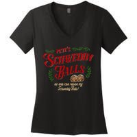 No One Can Resist My Schweddy Balls! Funny Christmas Design Women's V-Neck T-Shirt