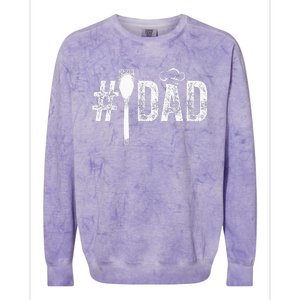 Number One Cooking Dad for Fathers Day 1 Daddy Colorblast Crewneck Sweatshirt