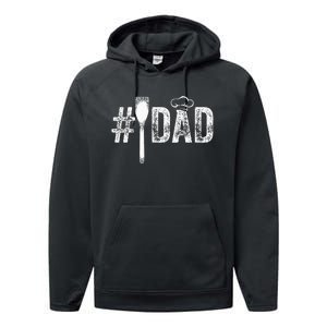 Number One Cooking Dad for Fathers Day 1 Daddy Performance Fleece Hoodie