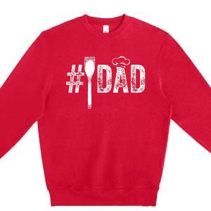 Number One Cooking Dad for Fathers Day 1 Daddy Premium Crewneck Sweatshirt