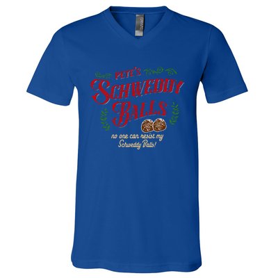 No One Can Resist my Schweddy Balls! Funny Christmas Design  V-Neck T-Shirt