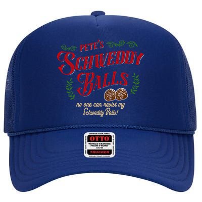 No One Can Resist my Schweddy Balls! Funny Christmas Design  High Crown Mesh Back Trucker Hat