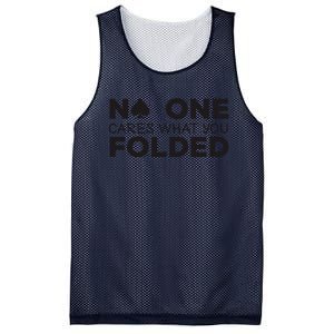 No One Cares What You Folded Cards Poker Texas Holdem Birthday Porker Mesh Reversible Basketball Jersey Tank