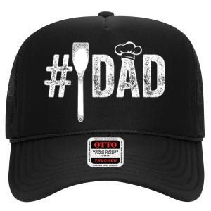 Number One Cooking Dad For Fathers Day #1 Daddy High Crown Mesh Back Trucker Hat