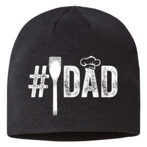 Number One Cooking Dad For Fathers Day #1 Daddy Sustainable Beanie