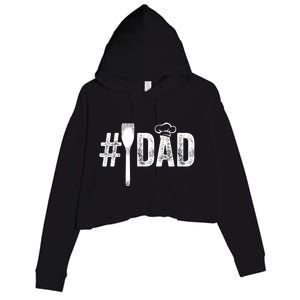 Number One Cooking Dad For Fathers Day #1 Daddy Crop Fleece Hoodie