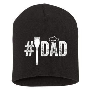 Number One Cooking Dad For Fathers Day #1 Daddy Short Acrylic Beanie