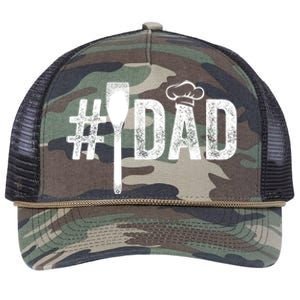 Number One Cooking Dad For Fathers Day #1 Daddy Retro Rope Trucker Hat Cap