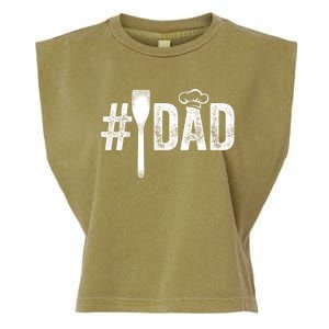 Number One Cooking Dad For Fathers Day #1 Daddy Garment-Dyed Women's Muscle Tee