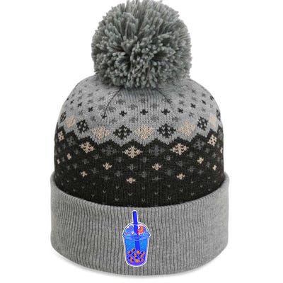 Nocturn Boba Tea The Baniff Cuffed Pom Beanie