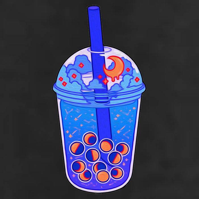 Nocturn Boba Tea 7 Panel Mesh Trucker Snapback Hat