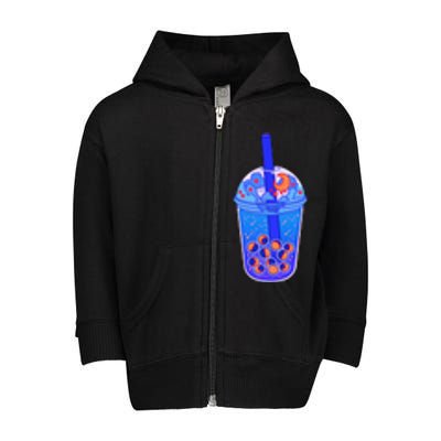 Nocturn Boba Tea Toddler Zip Fleece Hoodie