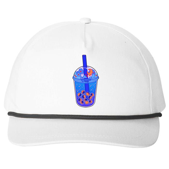 Nocturn Boba Tea Snapback Five-Panel Rope Hat