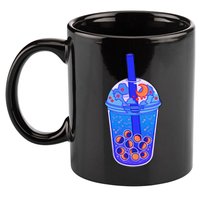 Nocturn Boba Tea 11oz C Handle Ceramic Mug
