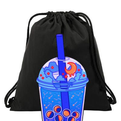 Nocturn Boba Tea Drawstring Bag