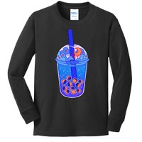 Nocturn Boba Tea Kids Long Sleeve Shirt