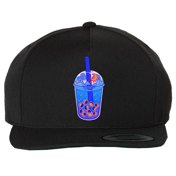 Nocturn Boba Tea Wool Snapback Cap