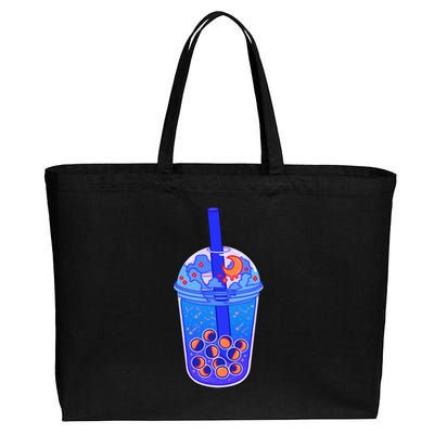 Nocturn Boba Tea Cotton Canvas Jumbo Tote