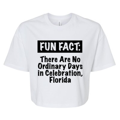 No Ordinary Days In Celebration Florida Pun Fl Joke Gift Bella+Canvas Jersey Crop Tee