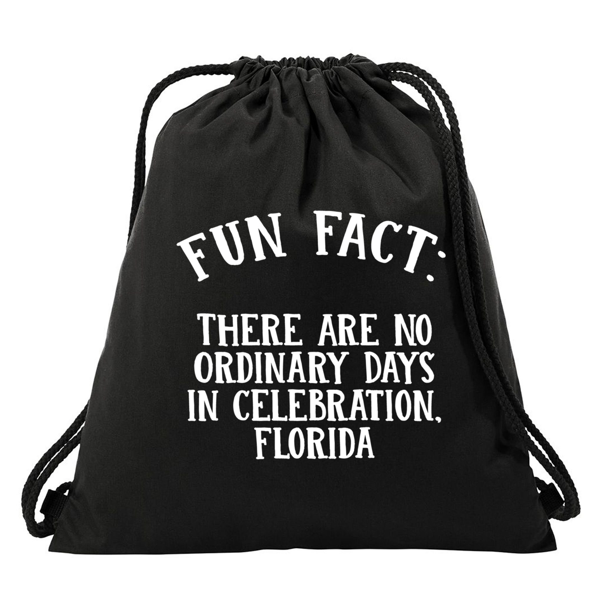 No Ordinary Days In Celebration Florida Pun Fl Joke Cute Gift Drawstring Bag