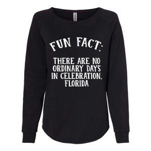 No Ordinary Days In Celebration Florida Pun Fl Joke Cute Gift Womens California Wash Sweatshirt