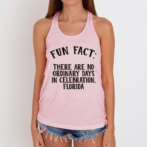 No Ordinary Days In Celebration Florida Pun Fl Joke Cute Gift Women's Knotted Racerback Tank