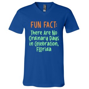 No Ordinary Days In Celebration Florida Pun Fl Joke Meaningful Gift V-Neck T-Shirt