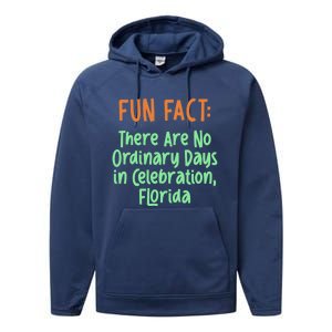 No Ordinary Days In Celebration Florida Pun Fl Joke Meaningful Gift Performance Fleece Hoodie