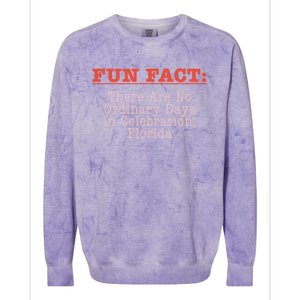 No Ordinary Days In Celebration Florida Pun Fl Joke Cute Gift Colorblast Crewneck Sweatshirt