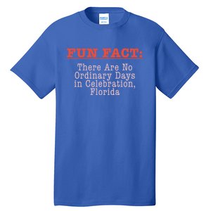 No Ordinary Days In Celebration Florida Pun Fl Joke Cute Gift Tall T-Shirt