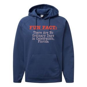 No Ordinary Days In Celebration Florida Pun Fl Joke Cute Gift Performance Fleece Hoodie